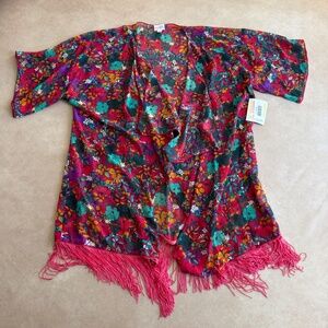 LulaRoe Monroe Kimono Jacket • size large • NWT